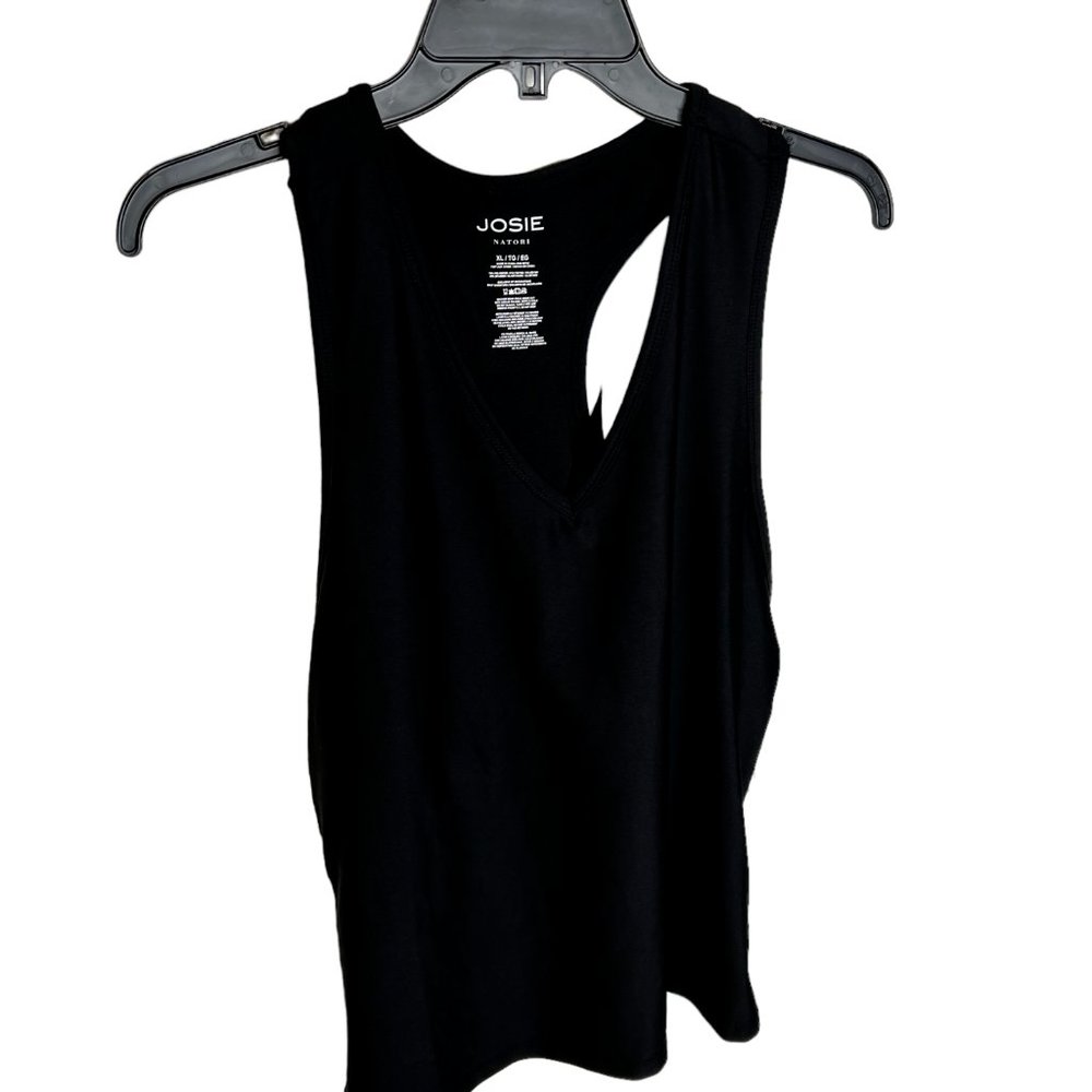 Josie Natori Women's Shelf Bra Tank Top Black XL